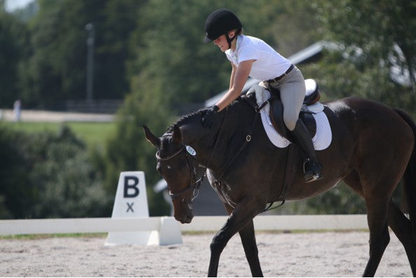 "It is more rewarding to do well on a baby OTTB than win on a fancy horse. Chappie and I came in 14th place and I was so proud."